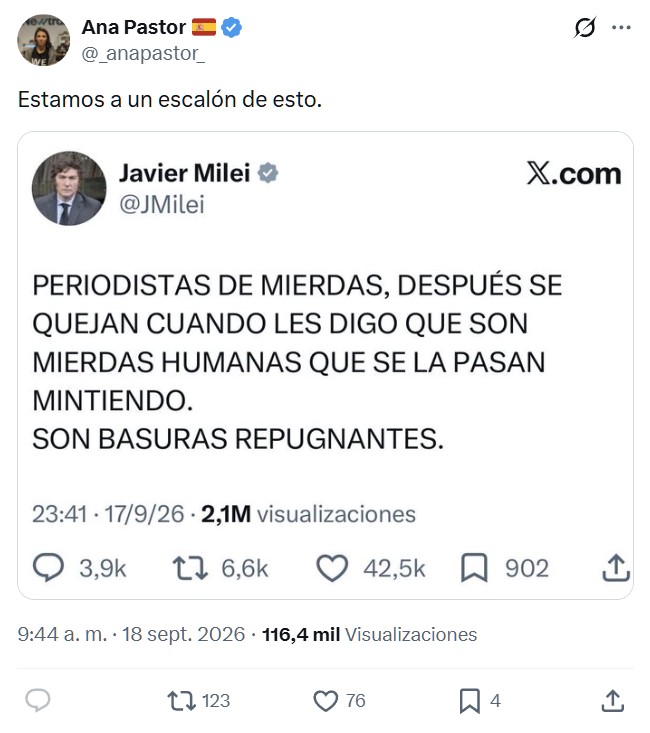 "Estamos a un escalón de esto"