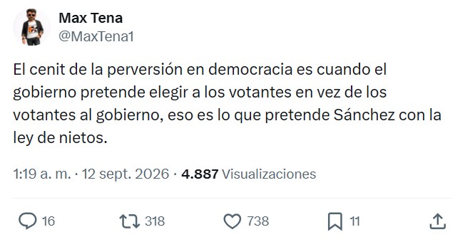 La ley de nietos es una aberración.