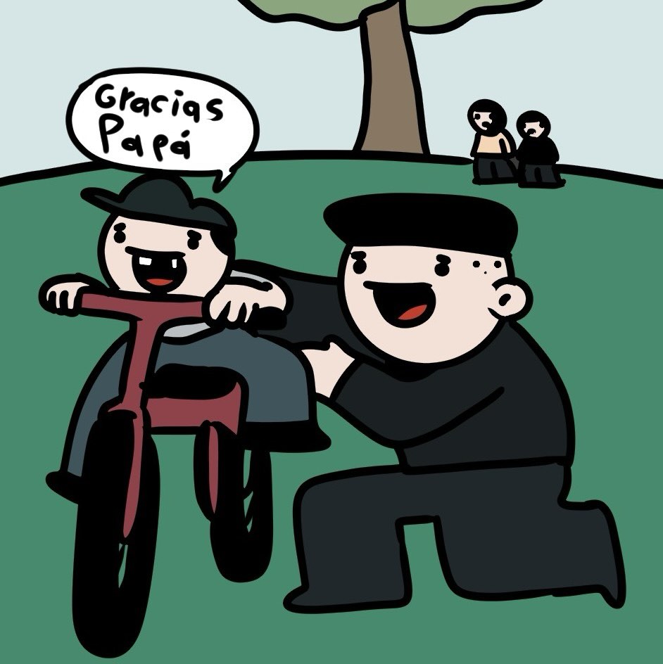 Happy two friends.