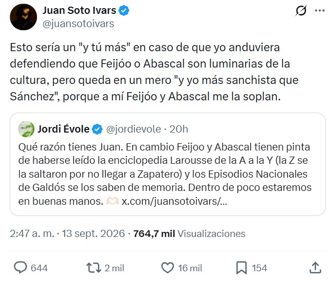 Pique entre Soto Ivars y Jordi Ébola.