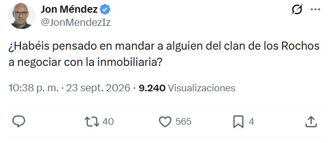 No podía faltar la palabra "aticazo" en el tuit.