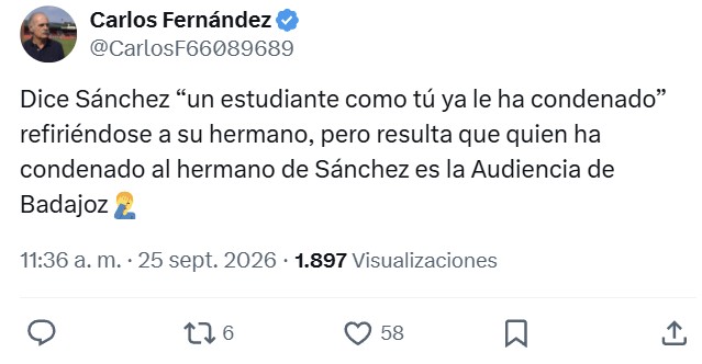 Un estudiante de Harvard pregunta a Sánchez por los casos que afectan a su esposa y su hermano y el presidente responde: "Perdona, pero esos no son casos de corrupción. Un estudiante como tú ya les ha condenado, dices que son culpables y no es justo porque no lo son"