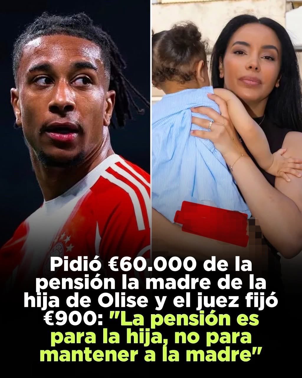 La exmujer de Michael Olise pedía una pensión de 60.000 € y el juez la acabó fijando en 900.