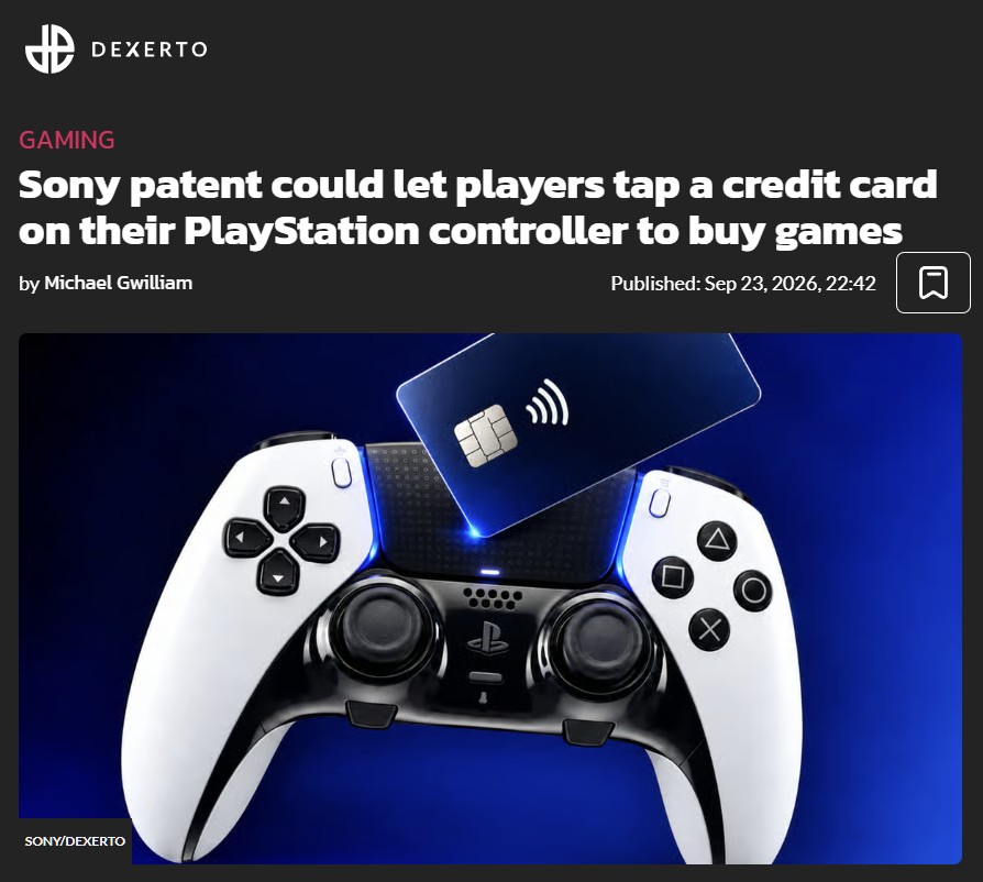 "PayStation": Sony ha patentado un mando de PlayStation que soportaría el pago por contacto con tarjeta o teléfono