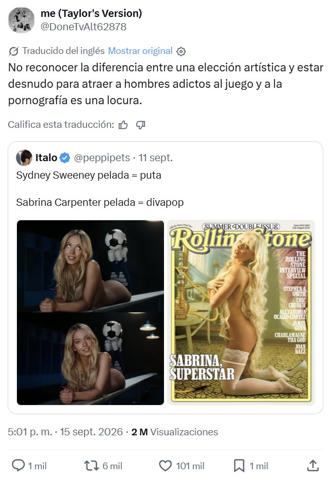 Demasiado guapa para que eso funcione...