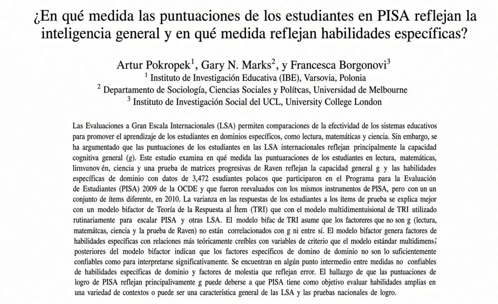Las personas con mayor cociente intelectual tienden a tener menos hijos en las últimas décadas. La correlación es más robusta en mujeres.