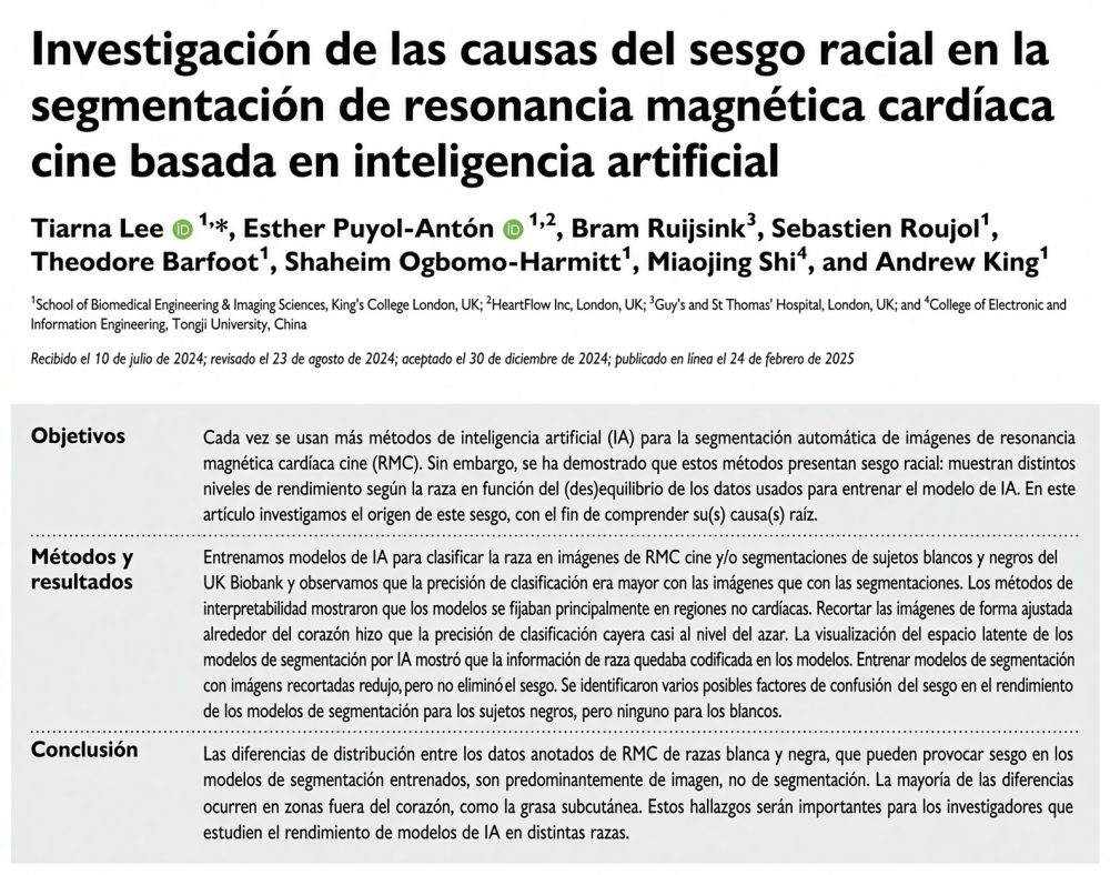 Solo viendo una resonancia a la altura del corazón, la IA acierta con un 96% de precisión si es de una persona blanca o negra.
