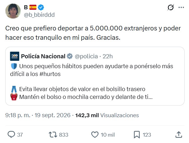 Policía Nacional: "Unos pequeños hábitos pueden ayudarte a ponérselo más difícil a los hurtos"