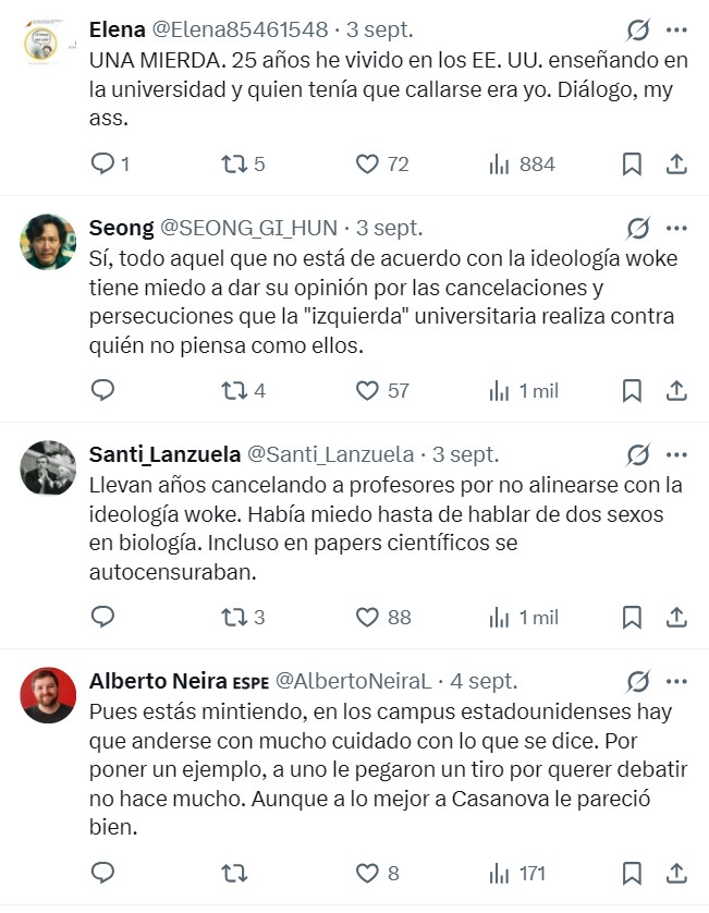 Julián Casanova: "Nunca había visto en la universidad norteamericana el miedo a hablar, el temor a que tú estás diciendo cosas que los demás no comparten"