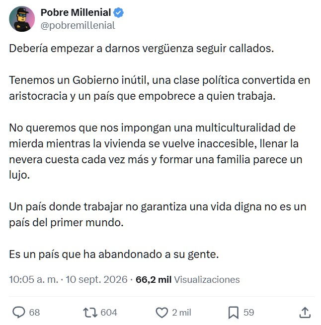 Nos estamos alegrando de cosa que deberían ser normales...