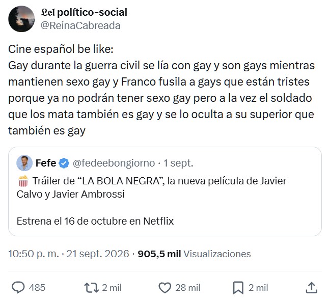 Tráiler de “LA BOLA NEGRA” (Los Javis).