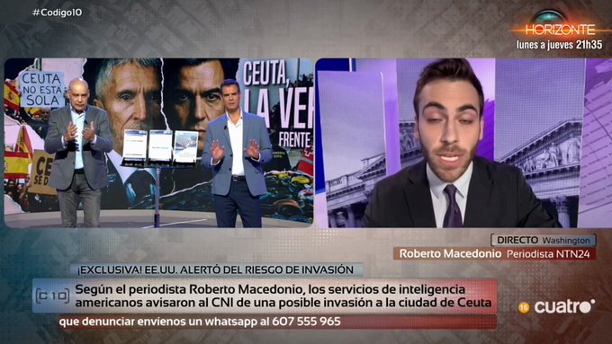 Roberto Macedonio: “Los servicios de inteligencia de EE.UU. detectaron un flujo migratorio inusual en Ceuta y avisaron a la inteligencia española”