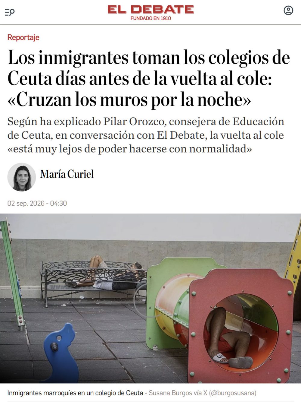 Ceuta parece un stress test de Perro para ver cuántos africanos aguantarían los españoles