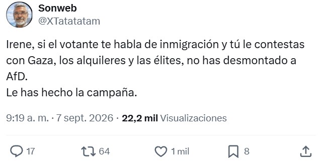 ¿Cómo no va a arrasar la extrema derecha si la alternativa es un absoluto chiste?