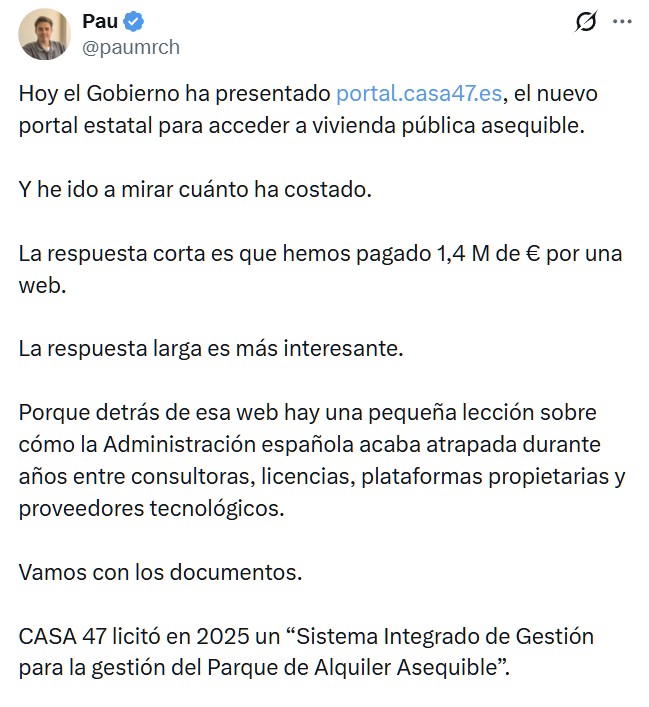El gobierno anuncia el lanzamiento del "Idealista" estatal: Casa 47