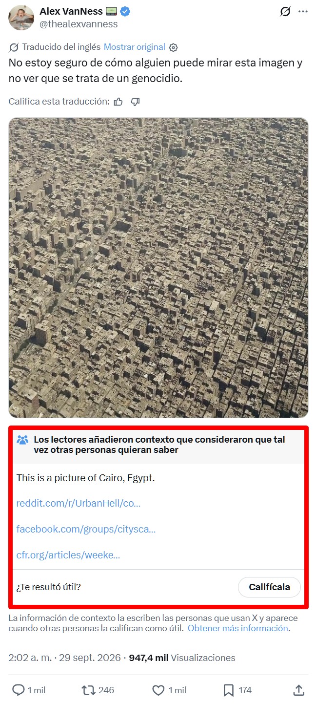 El Cairo tiene una pinta tan horrible que hay gente pensando que es Gaza.