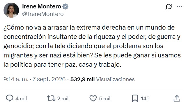 ¿Cómo no va a arrasar la extrema derecha si la alternativa es un absoluto chiste?