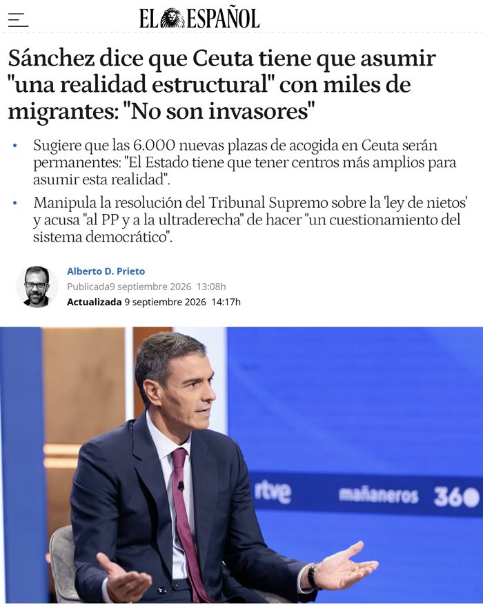La nueva normalidad en Ceuta, cortesía de Pdro Snchz.