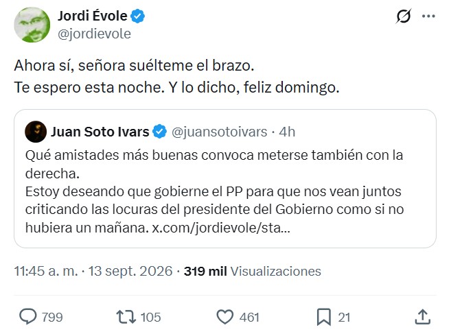 Pique entre Soto Ivars y Jordi Ébola.