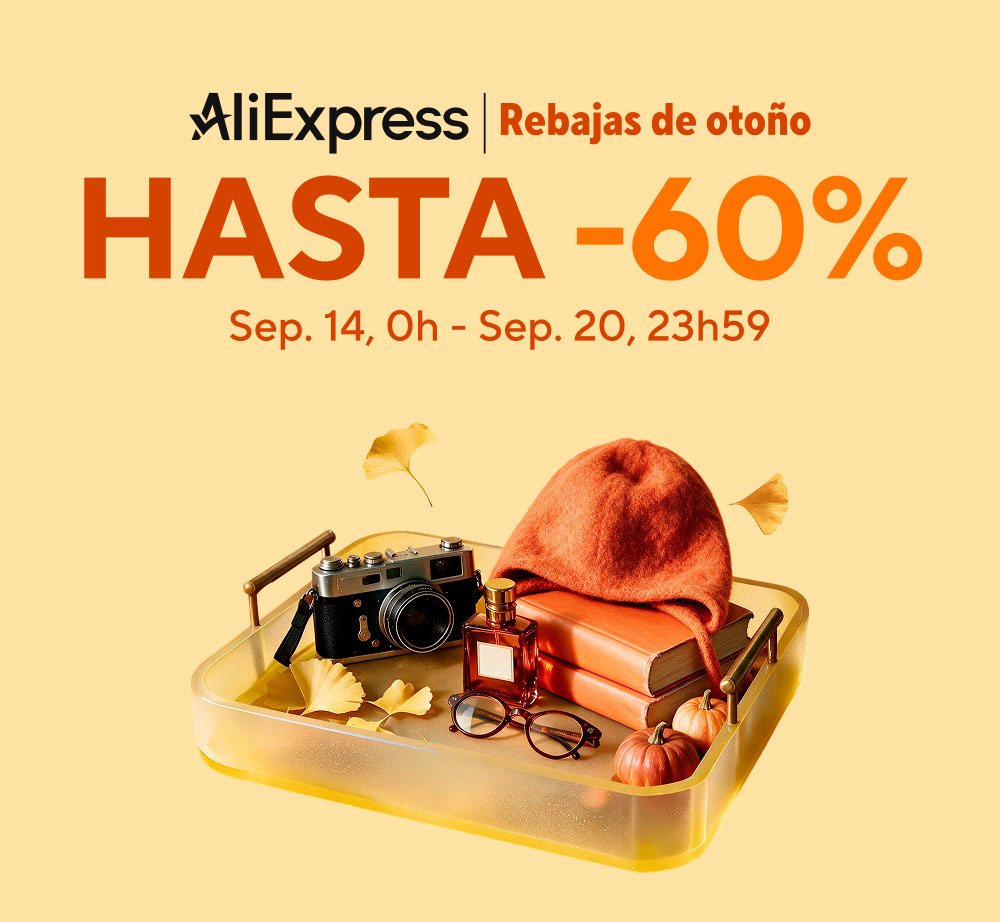 A las 00:00 comienzan las Rebajas de Otoño en AliExpress | Códigos de descuento