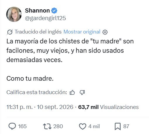 Sobre los chistes de "tu madre".