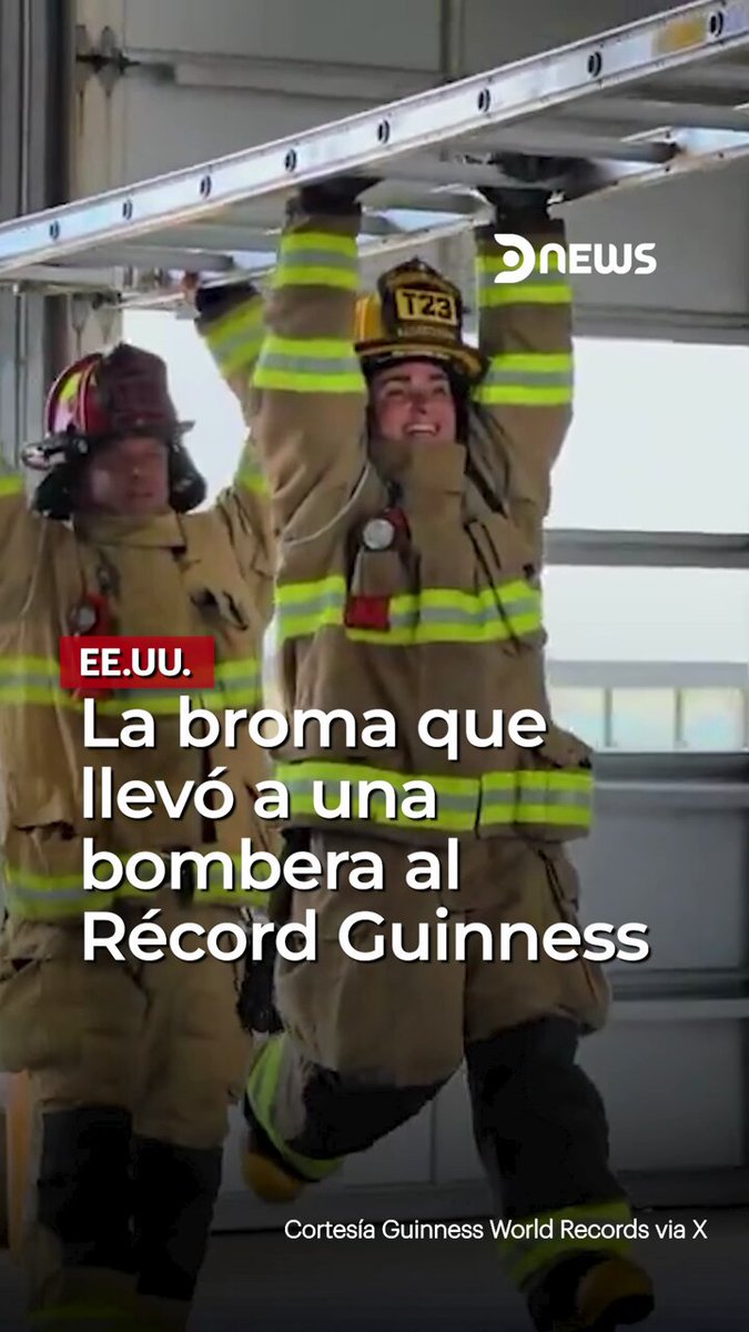 Récord Guinness a la bombera más baja del mundo: 1,47 metros.