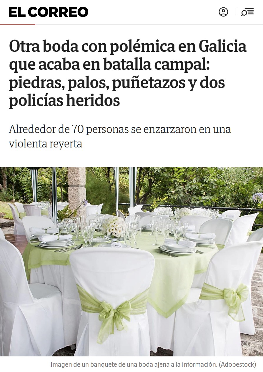 ¿Qué está pasando en Galicia con las bodas?