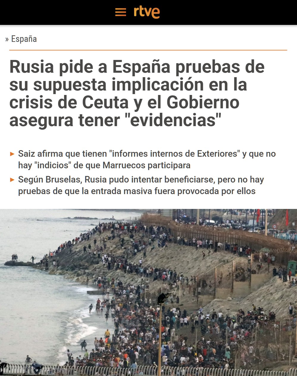 Sánchez dijo, en una ridícula declaración, que “no hay pruebas para acusar a Marruecos” acto seguido procedió a acusar a Rusia, sin pruebas.