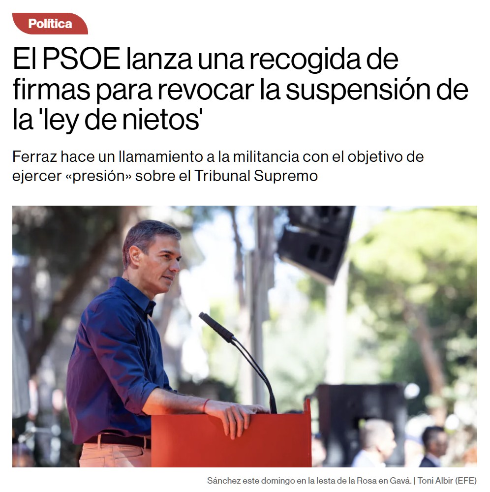 Yo creo que esta vez encajaría mejor una carta a la ciudadanía.
