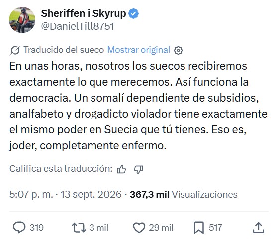 La "izquierda" vuelve al gobierno de una Suecia cambiada para siempre por la inmigración.
