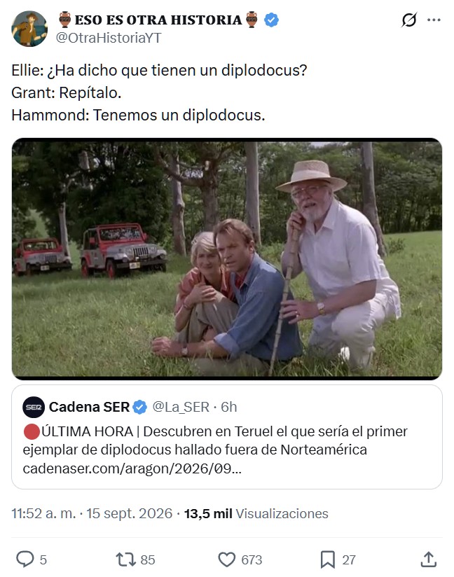 Tenemos un diplodocus.