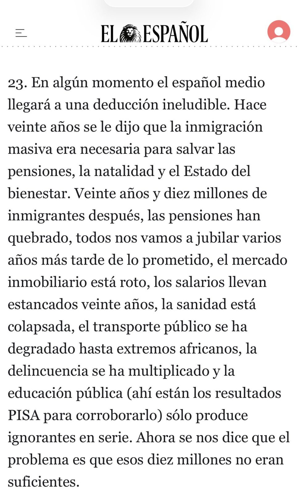 Preguntas complicadas las que se hizo ayer Cristian Campos en esta columna para El Español.