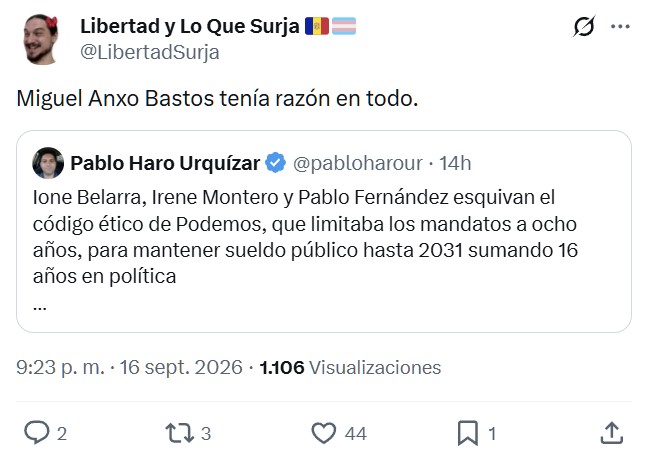 Bastos tenía razón.