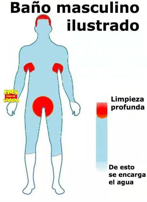 Os habéis estado duchando mal todo este tiempo...