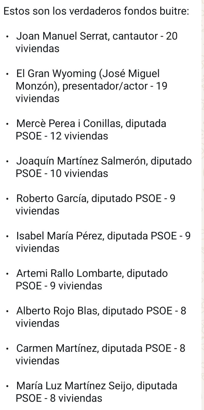 Irene Montero pide que la acampada de Sol «crezca» para bajar el precio del alquiler: «Necesitamos expropiar viviendas a los fondos buitre»