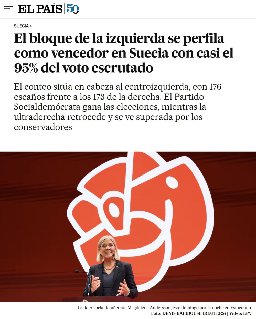 La "izquierda" vuelve al gobierno de una Suecia cambiada para siempre por la inmigración.