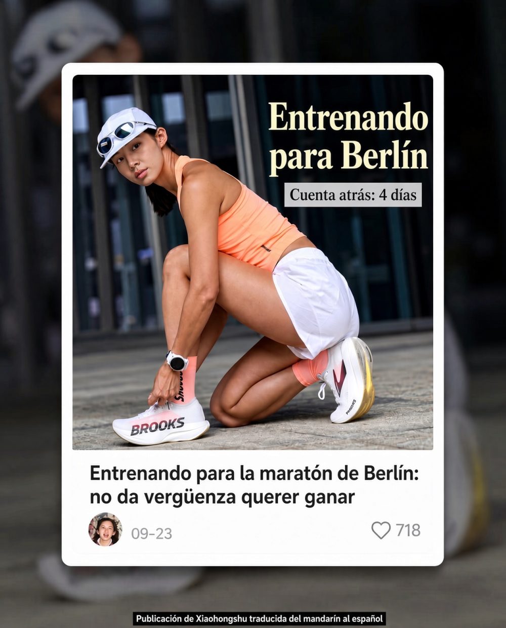 Pillote a una influencers haciendo trampas en la maratón de Berlín.