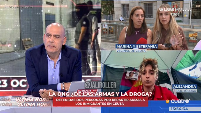 "Marina, baja la mano, que llevas ahí una cosa que no me gusta nada"