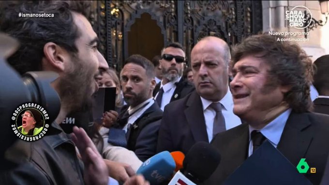 Un periodista de La Sexta intenta hacerse el picante con Javier Milei y termina regular: “Amo tu corazón pero no puedo respetar tu cerebro”.