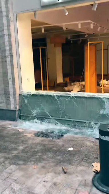 Así ha acabado el interior de un Franprix en la rue du Faubourg du Temple después de un saqueo: "La zona de embutidos está intacta".