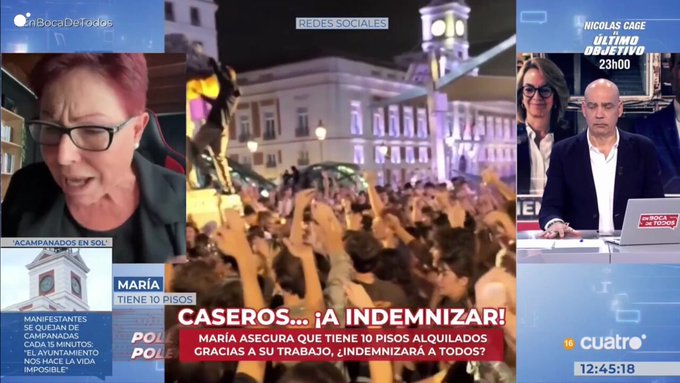 María asegura que tiene 10 pisos alquilados gracias a su trabajo: "No he hecho más que trabajar y trabajar. No salgo, no viajo".