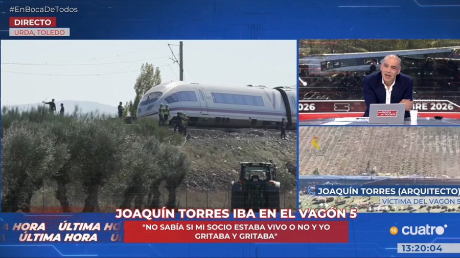 El comentario de un ingeniero técnico sobre el nuevo accidente ferroviario del AVE en Los Yébenes (Toledo).