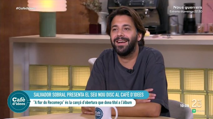 Salvador Sobral explica que su hija no habla en castellano a pesar de vivir en Barcelona