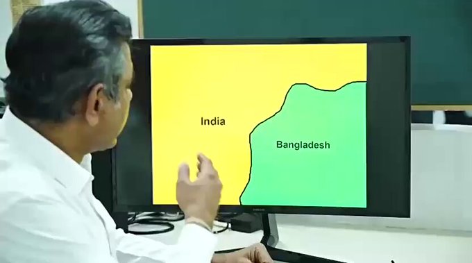 En India y Bangladés hay enclaves de tercer orden, lo cual significa que hay territorios bangladesíes dentro de territorio indio, que a su vez está dentro de territorio bangladesí, que a su vez está dentro de territorio indio Y VICEVERSA.