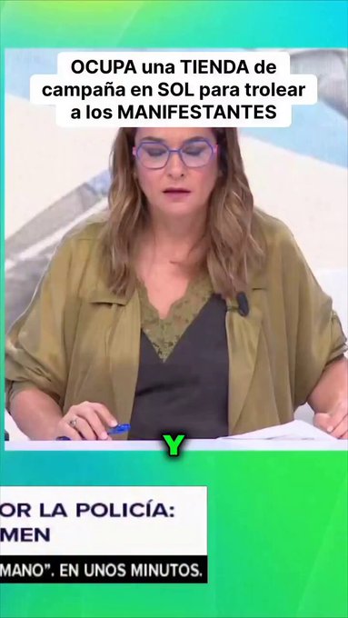 Ocupa una tienda de campaña de Sol para trolear a los manifestantes.