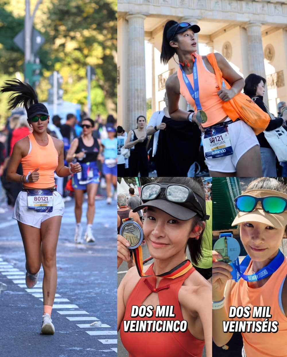 Pillote a una influencers haciendo trampas en la maratón de Berlín.