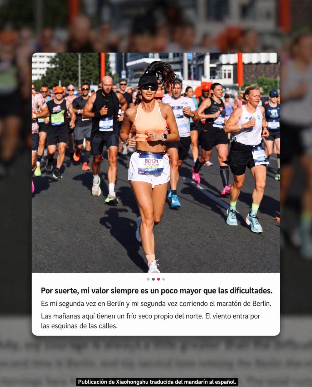 Pillote a una influencers haciendo trampas en la maratón de Berlín.