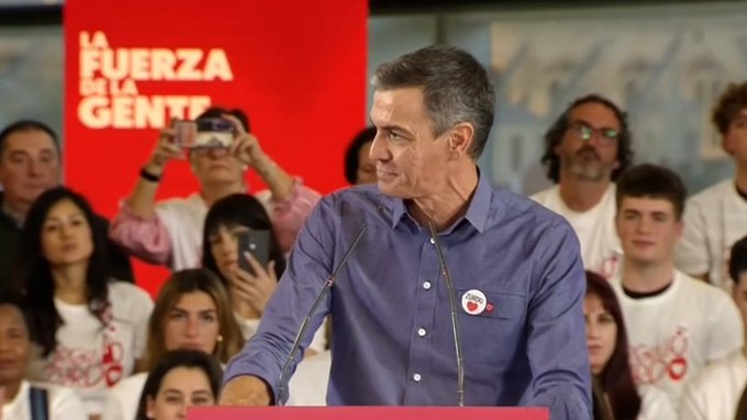 Pedro Sánchez: “Estas elecciones van de justicia social o de recortes. De amor o de odio”