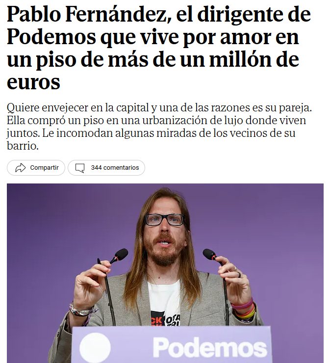 El galgo afgano de Podemos se ha infiltrado entre la burguesía para seguir con su lucha obrera.