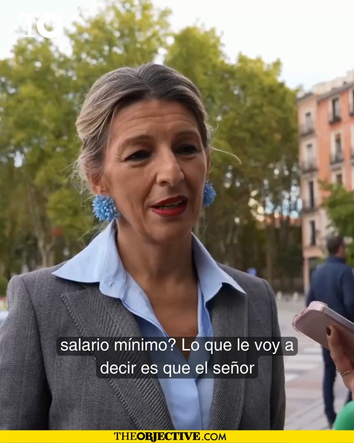 Yolanda Díaz señala que Feijóo miente porque «el salario mínimo no tributa».